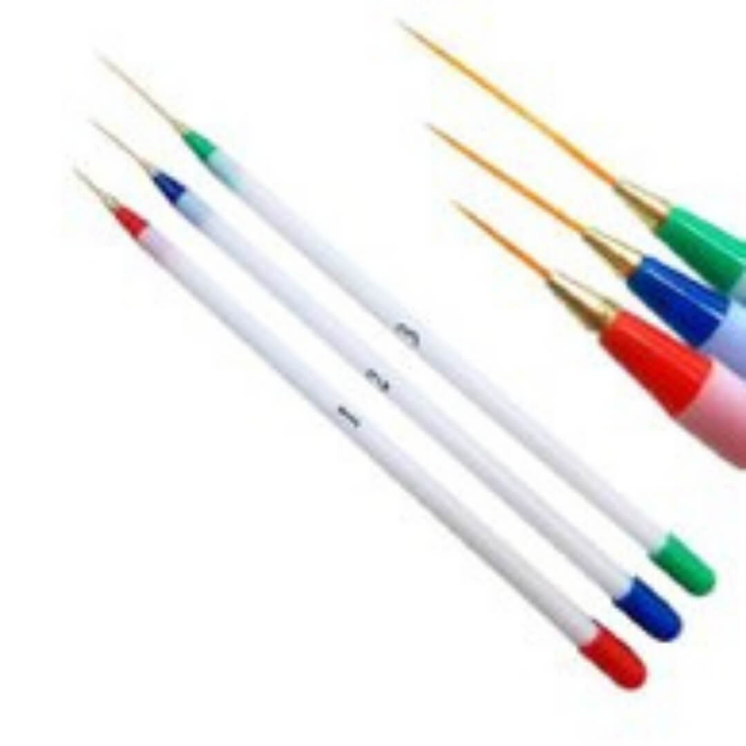 Desen fırçası renkli set 3lü DFR3