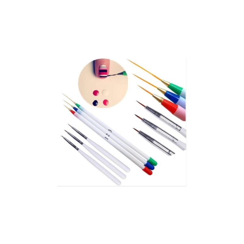 Desen fırçası renkli set 3lü DFR3 - Görsel 2